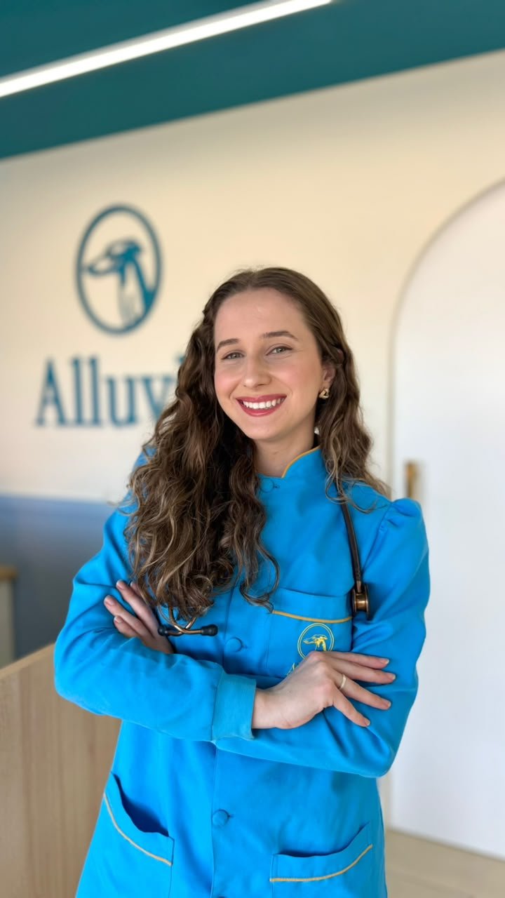 Dra. Emily Silvestre, médica veterinária da Alluvie